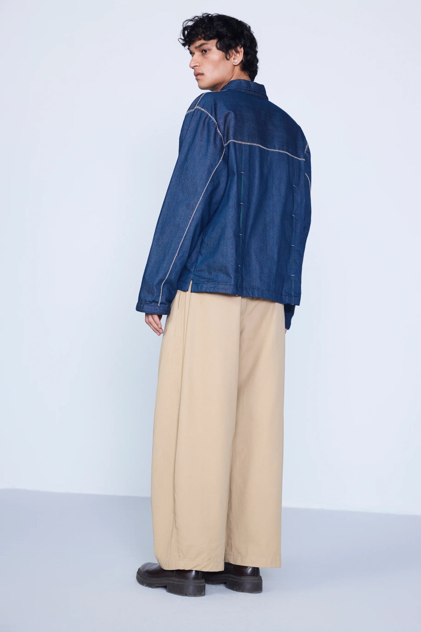 Denim Polo Shirt