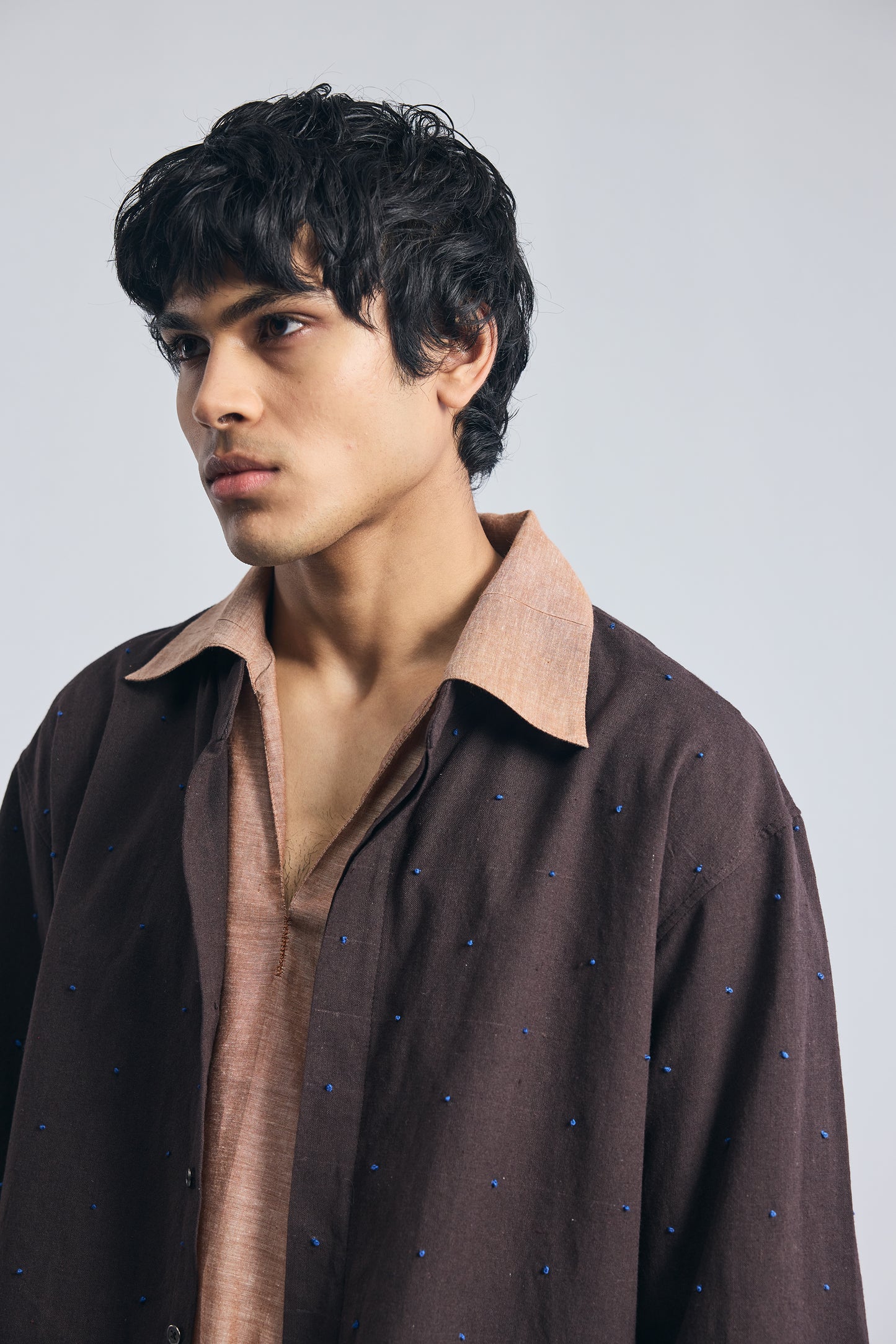 Knots Shirt – Brown Noise