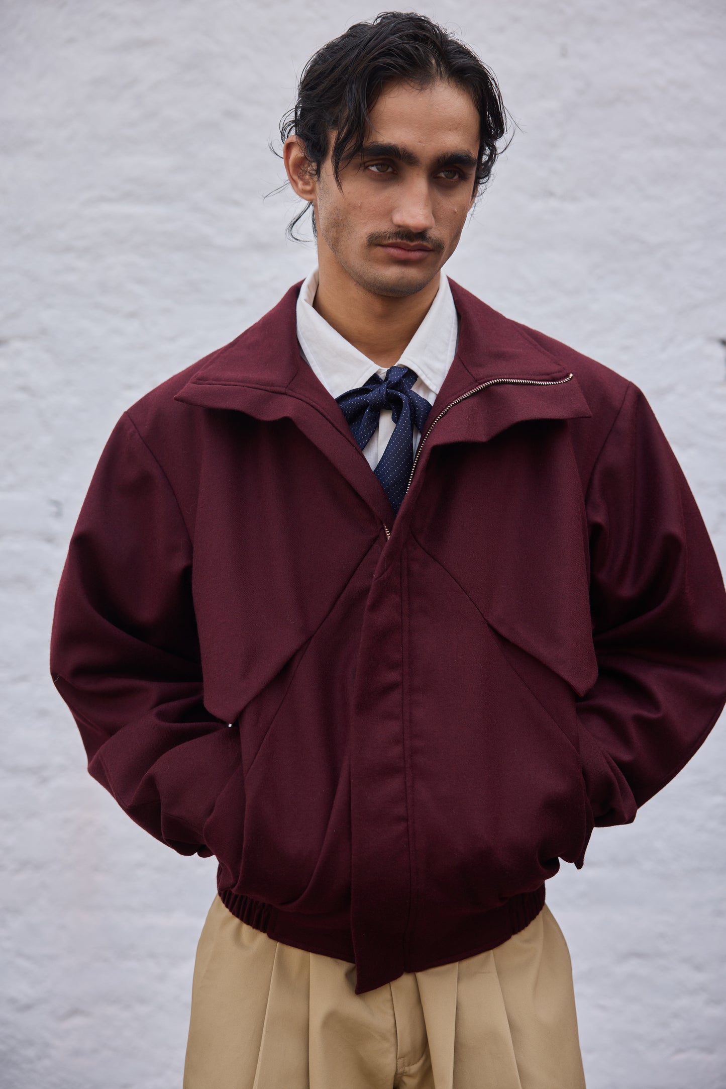 Blood ox wool jacket