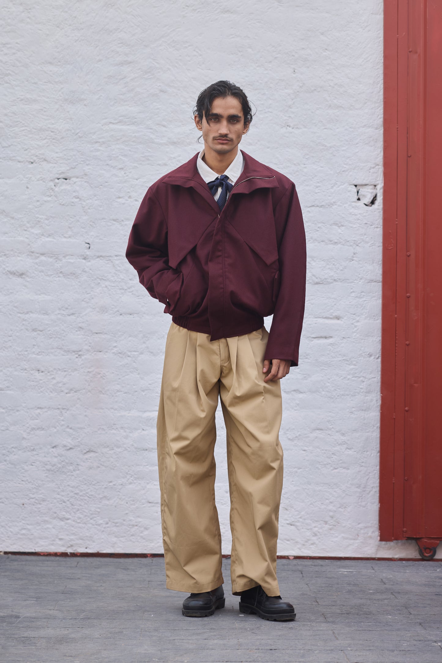 Blood ox wool jacket