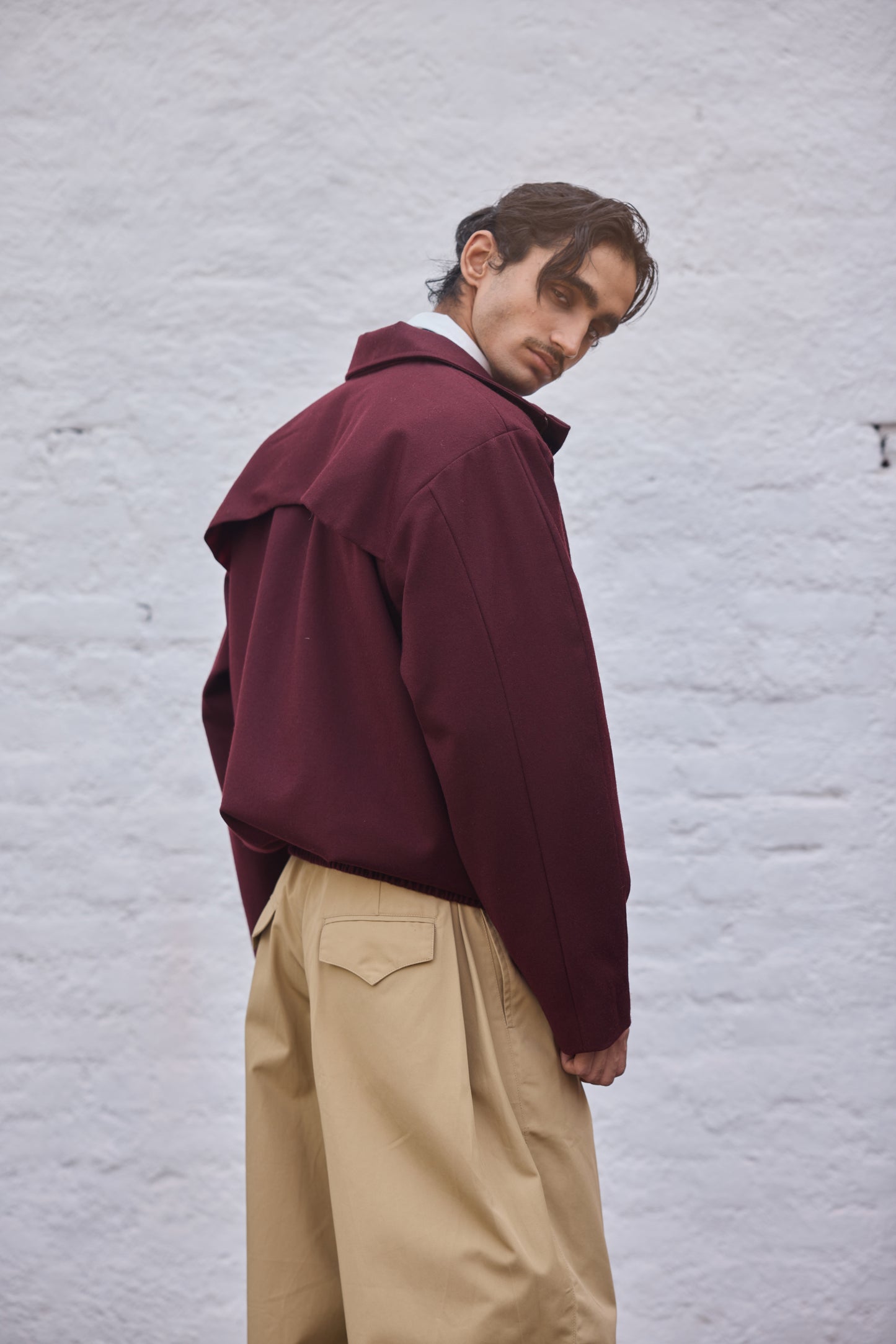 Blood ox wool jacket