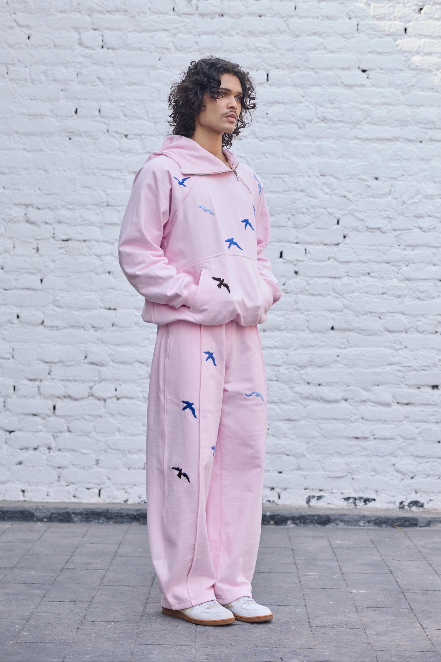 Baby-pink Fly Hoodie