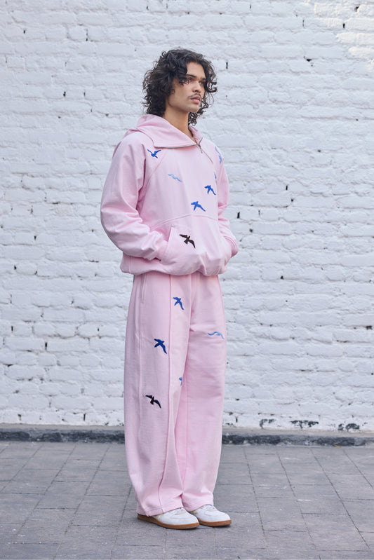 Baby-pink Fly Hoodie