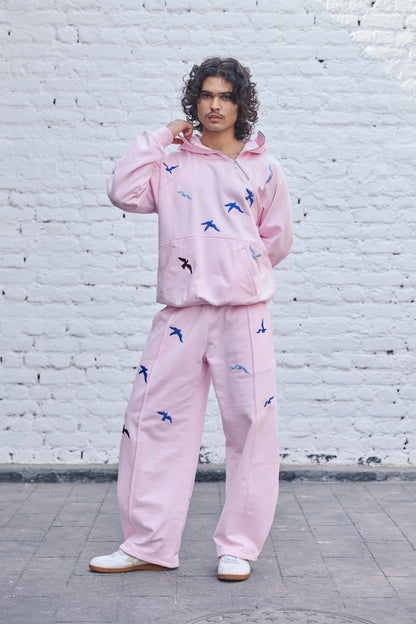 Baby-pink Fly Hoodie