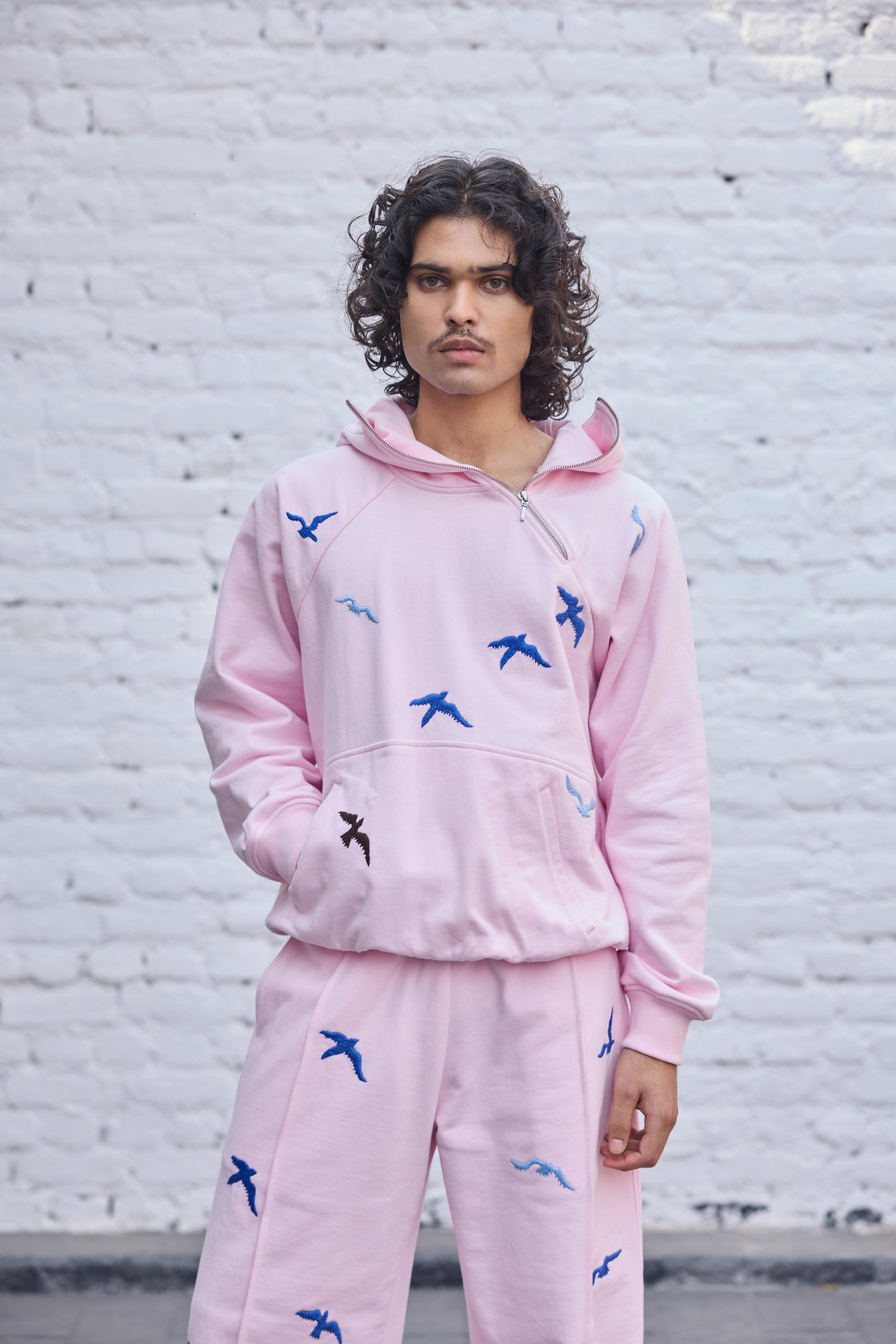 Baby-pink Fly Hoodie
