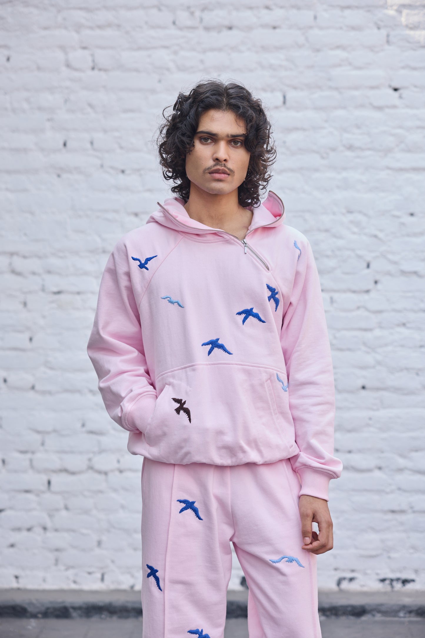 Baby-pink Fly Hoodie